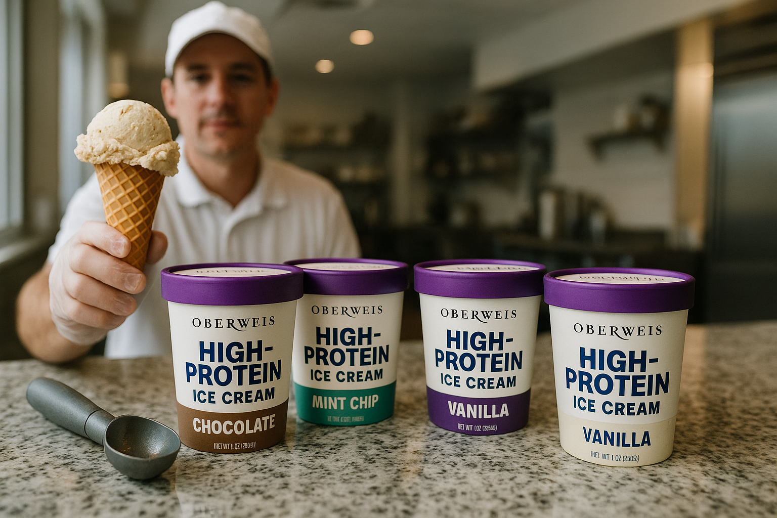 Oberweis Launches Premium High-Protein Ice Cream for Retail