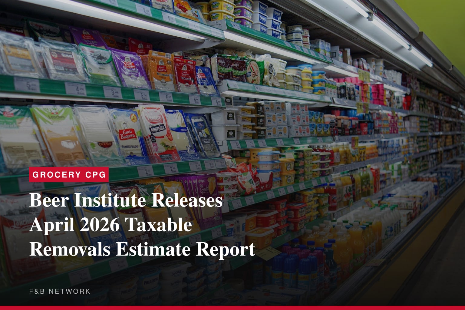 Beer Institute Releases April 2026 Taxable Removals Estimate Report