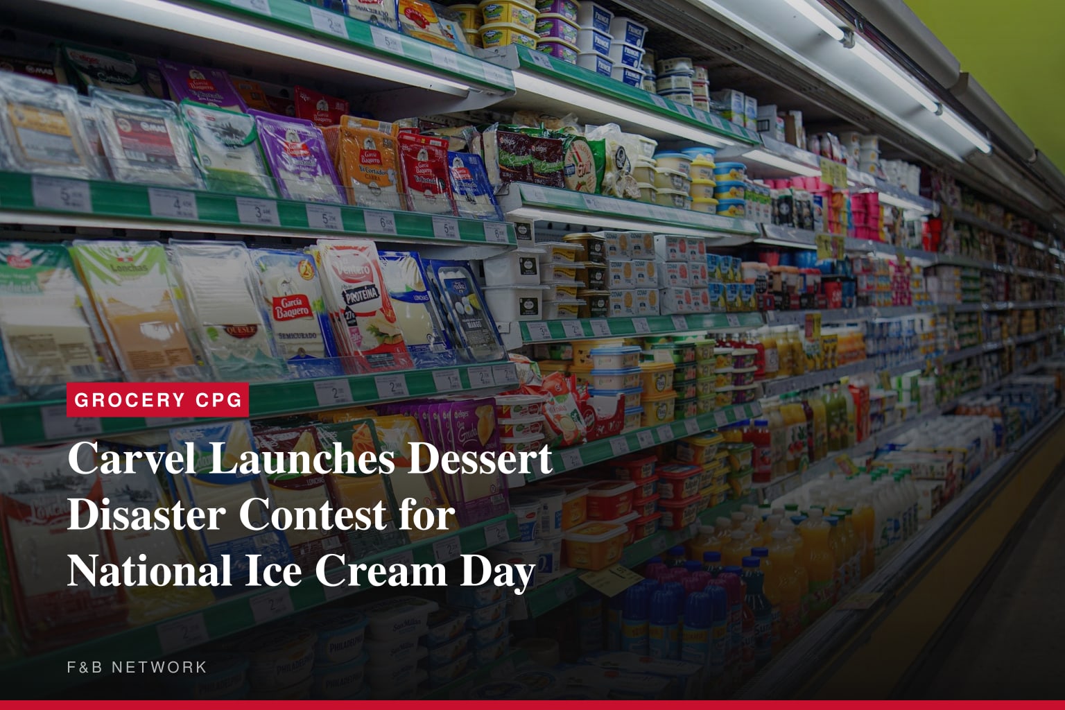 Carvel Launches Dessert Disaster Contest for National Ice Cream Day