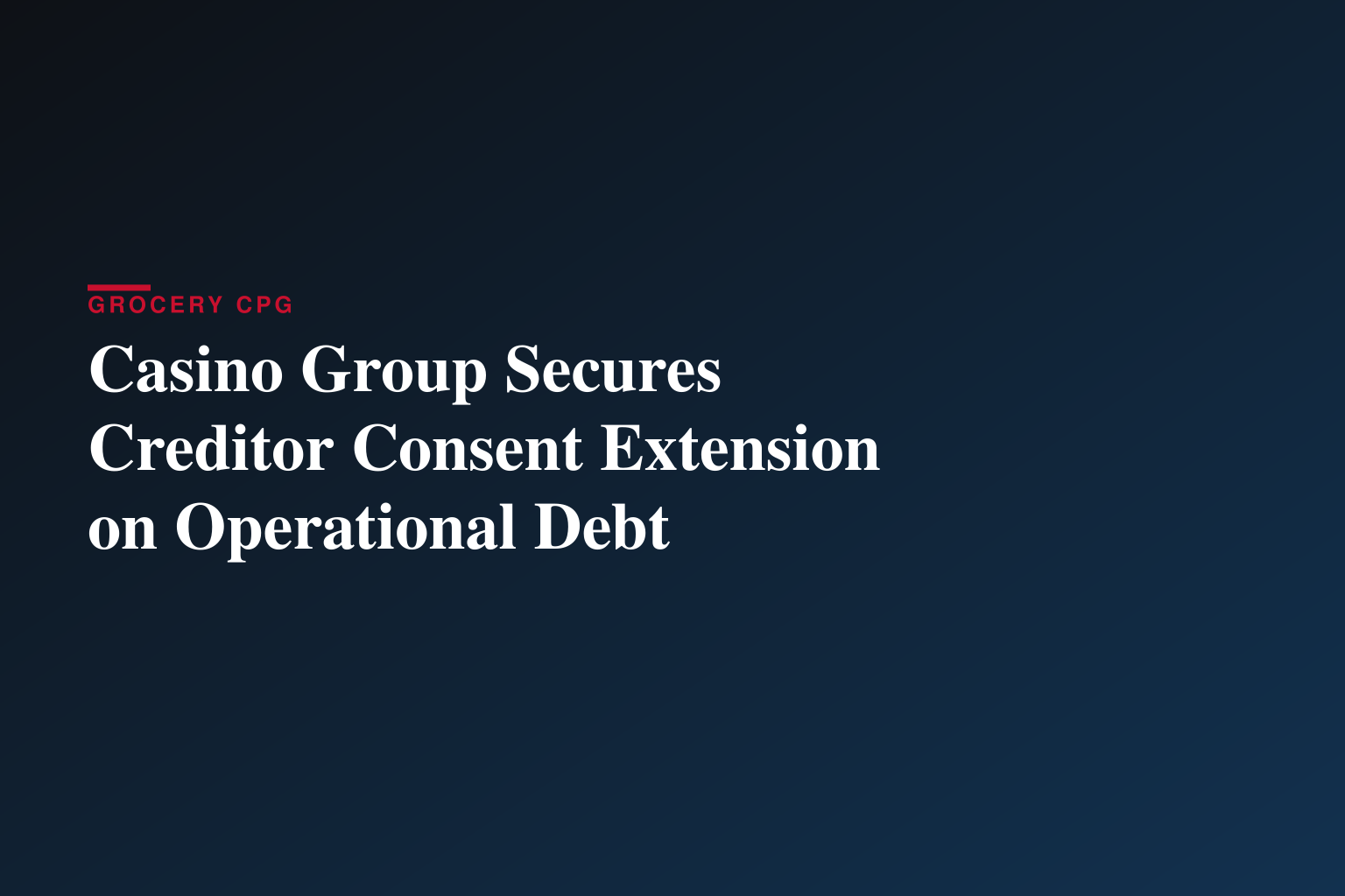 Communication du groupe Casino 