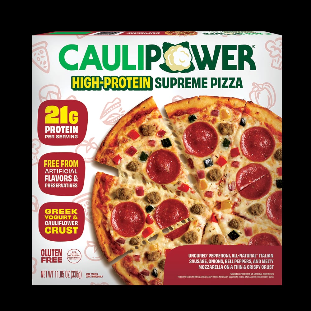Caulipower Debuts High-Protein Greek Yogurt Crust Pizza