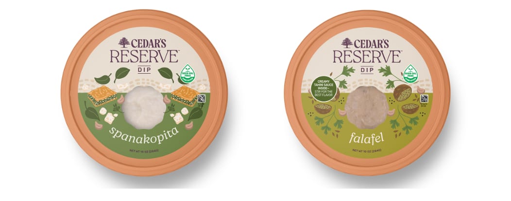 Cedar's Foods Launches Reserve Spanakopita and Falafel Dips
