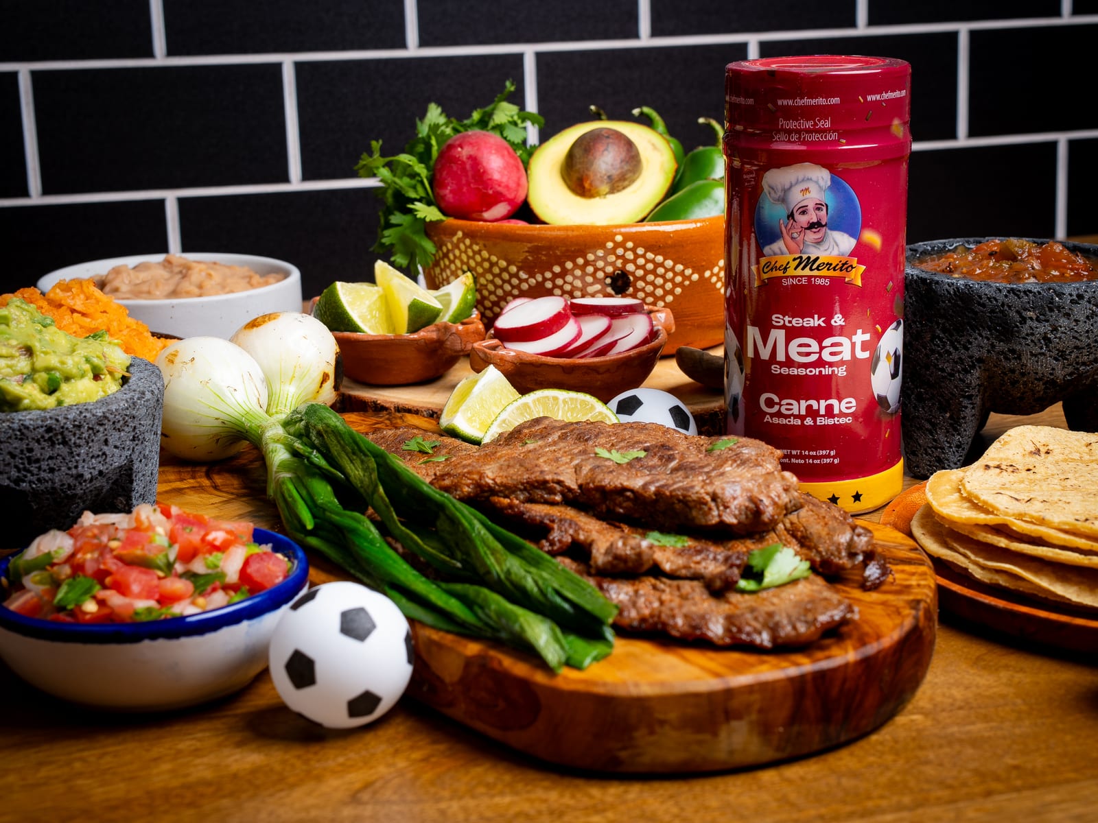 Chef Merito Launches Soccer-Themed Carne Asada Jar