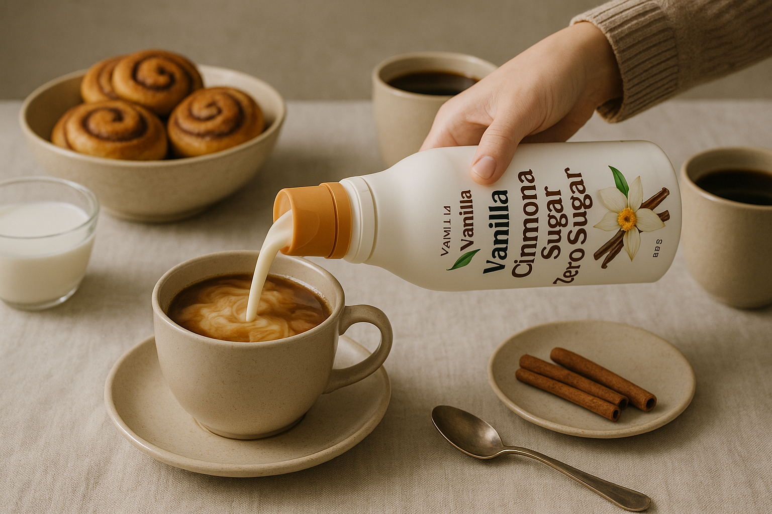 Chobani Launches Vanilla Cinnamon Zero Sugar Coffee Creamer