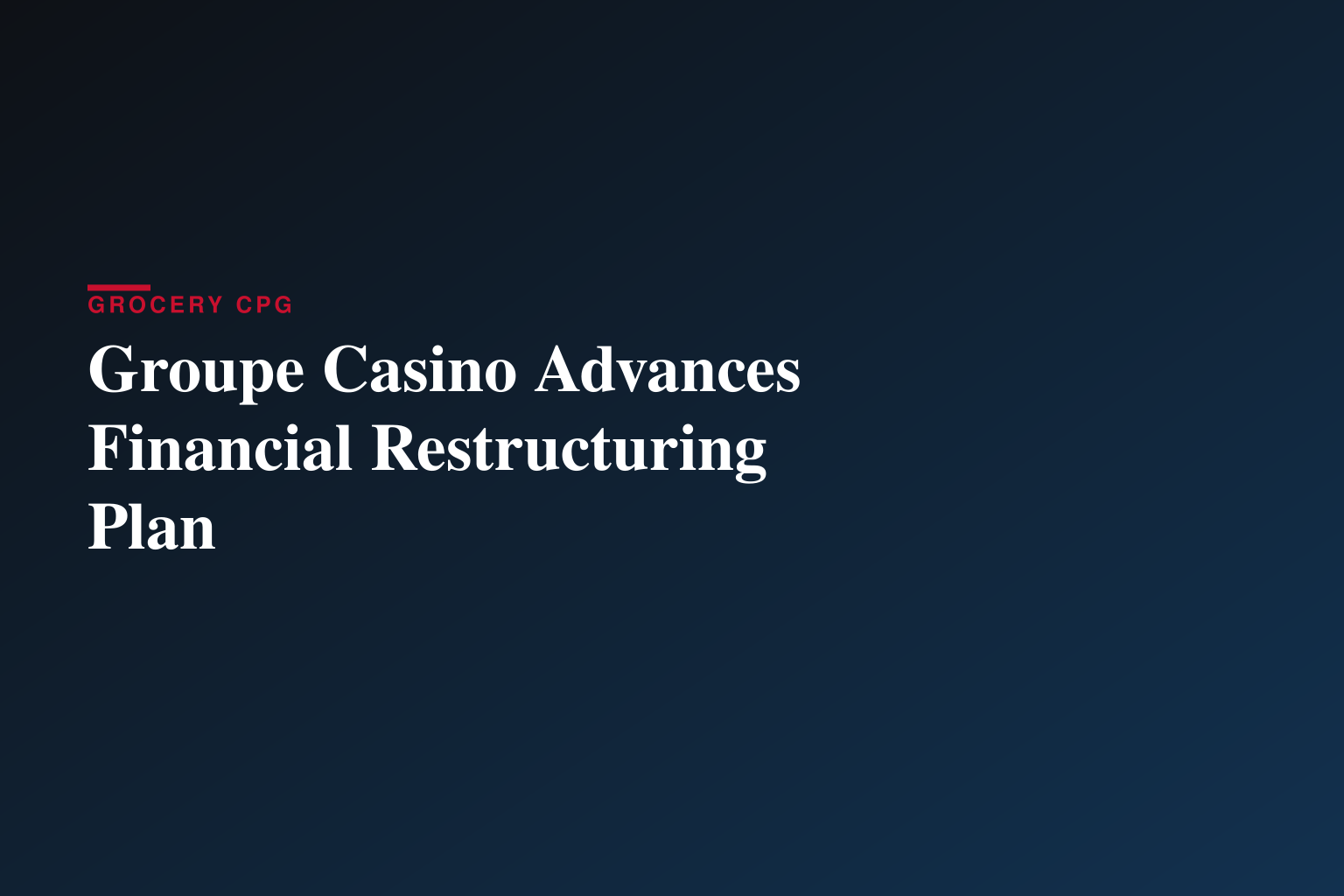 Communication du groupe Casino 