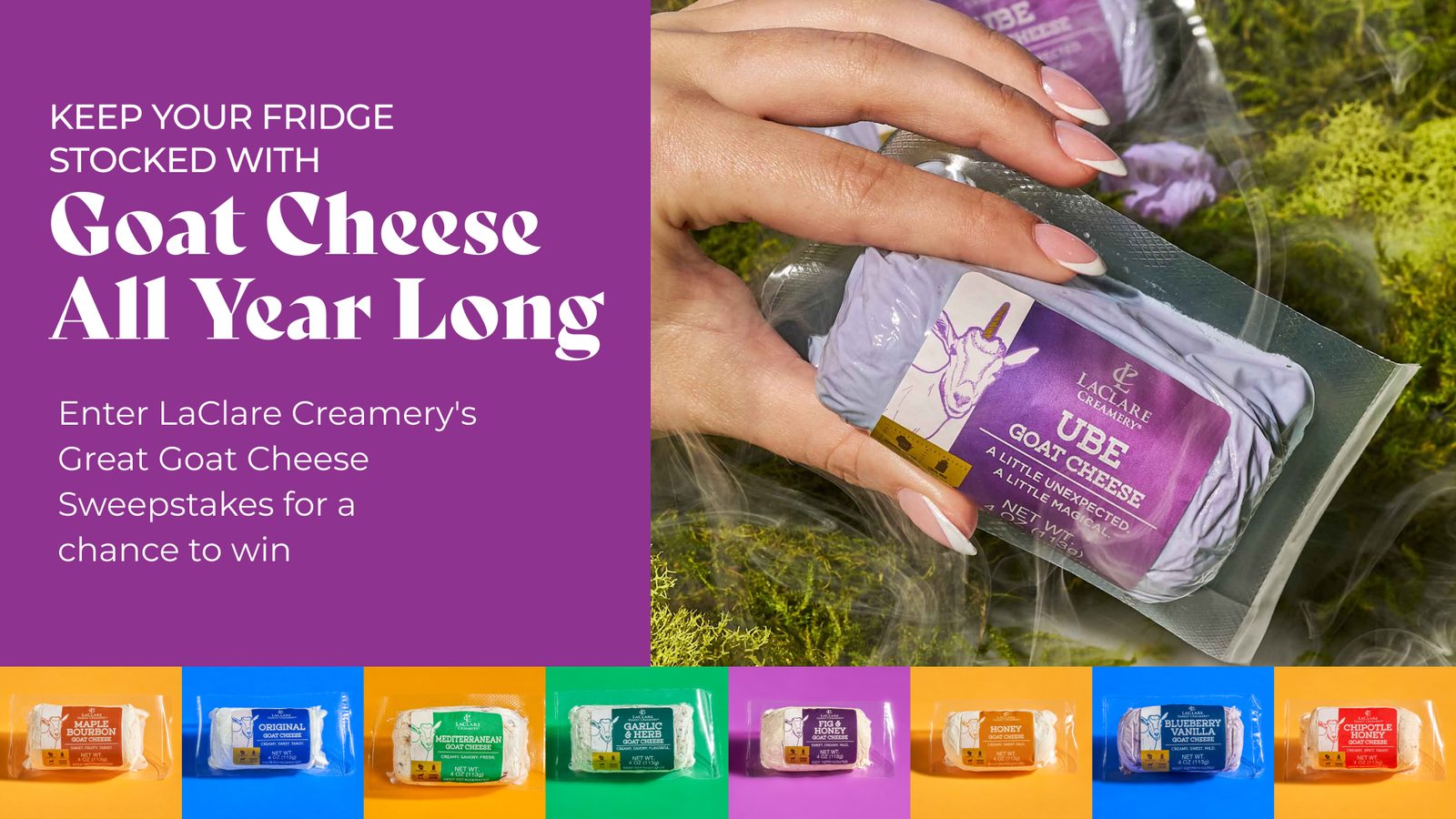LaClare Creamery Launches National Goat Cheese Month Sweepstakes
