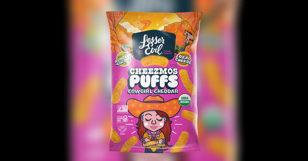 LesserEvil Launches Cheezmos Puffs in Two Flavors