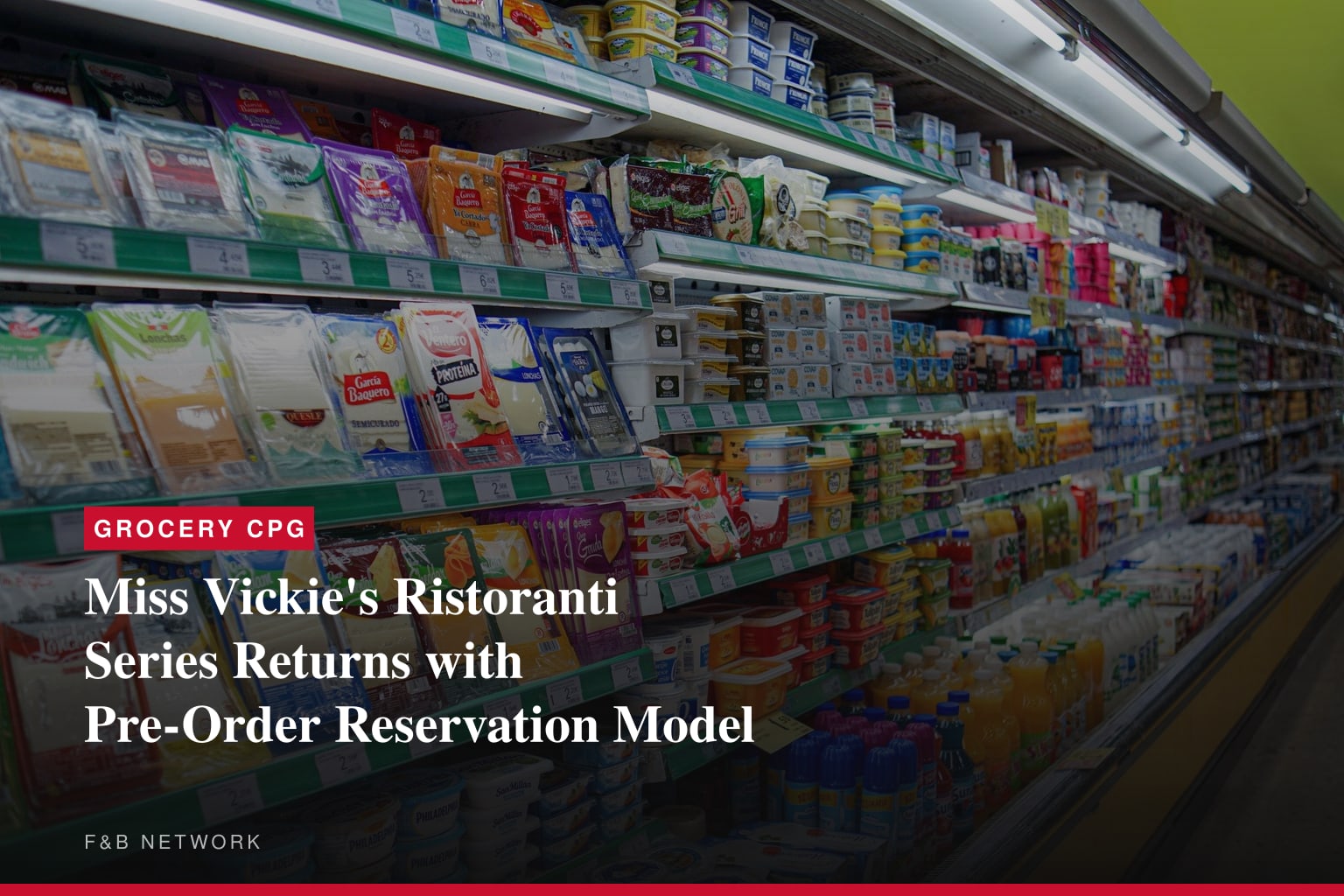 Miss Vickie's Ristoranti Series Returns with Pre-Order Reservation Model