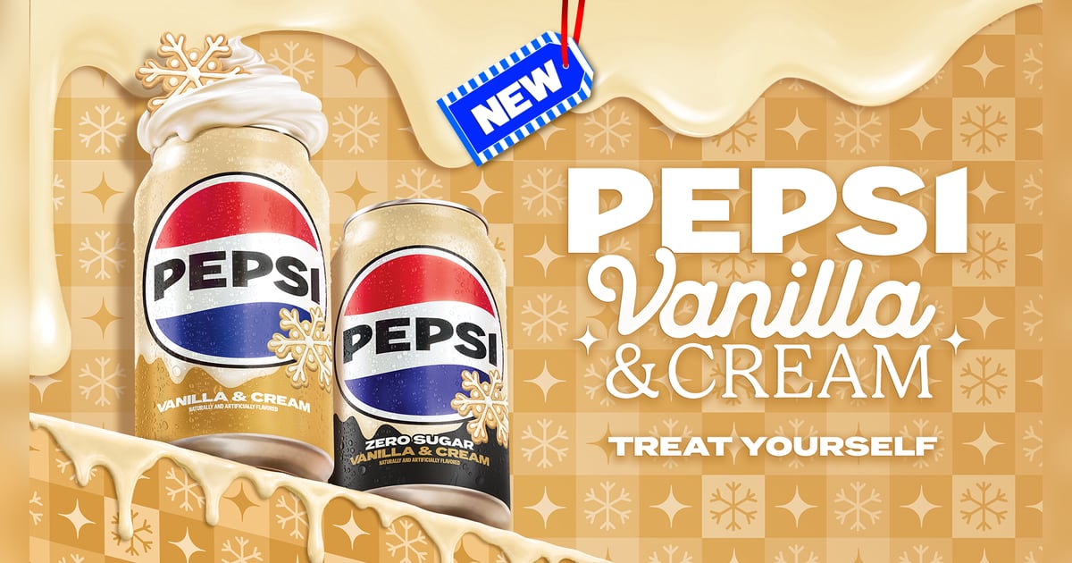 Pepsi Launches Vanilla & Cream Cola for Holiday Season