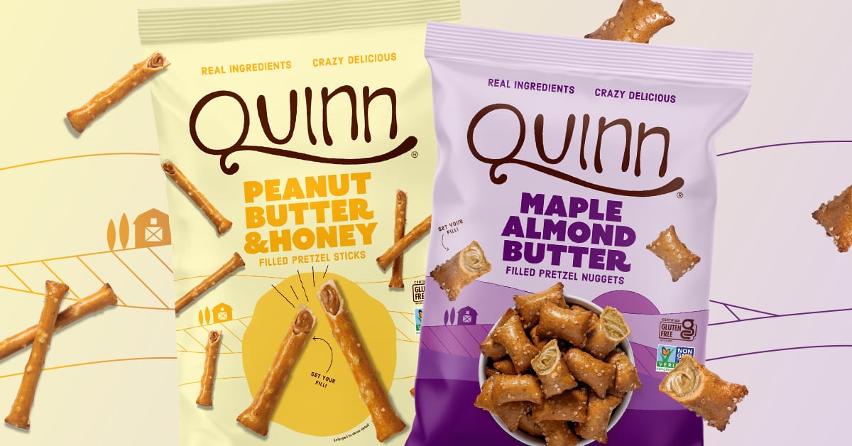 Quinn Launches Filled Pretzel Sticks at Sam's Club