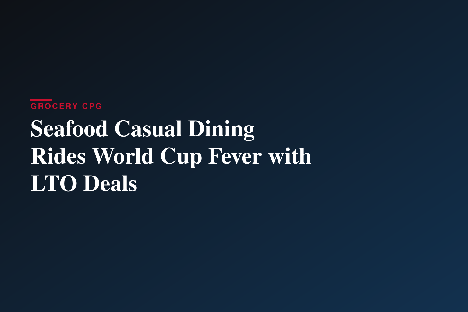 The Juicy Seafood Introduces World Cup Food and Drink Specials for Soccer Fans