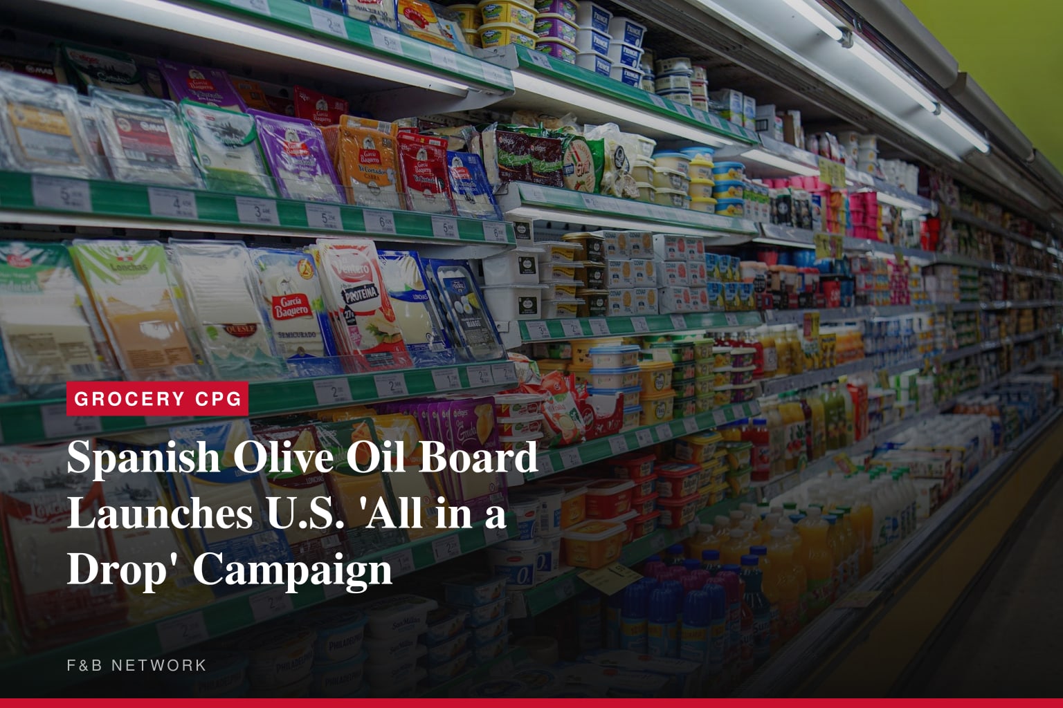 Spanish Olive Oil Board Launches U.S. 'All in a Drop' Campaign