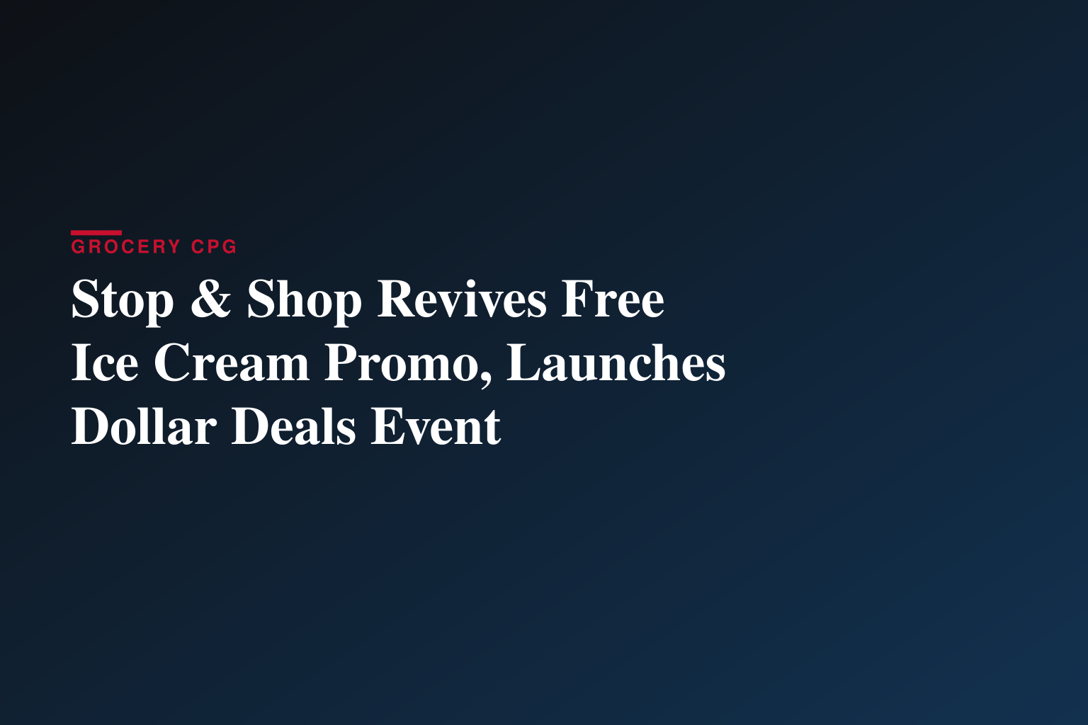 Summer Savings Starts at Stop & Shop with FREE Ice Cream plus $1 Deals on Hundreds of Items