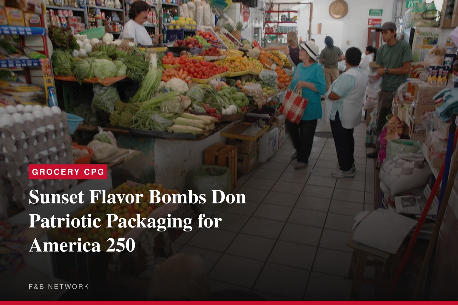 Sunset Flavor Bombs Don Patriotic Packaging for America 250