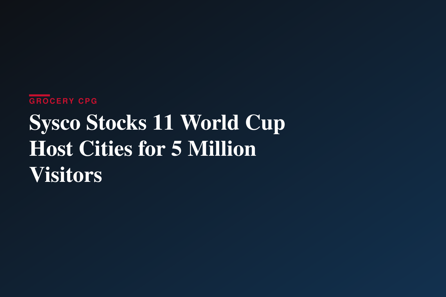 What is needed to feed World Cup visitors in 11 U.S. host cities? Start with 3 million extra pounds of fries