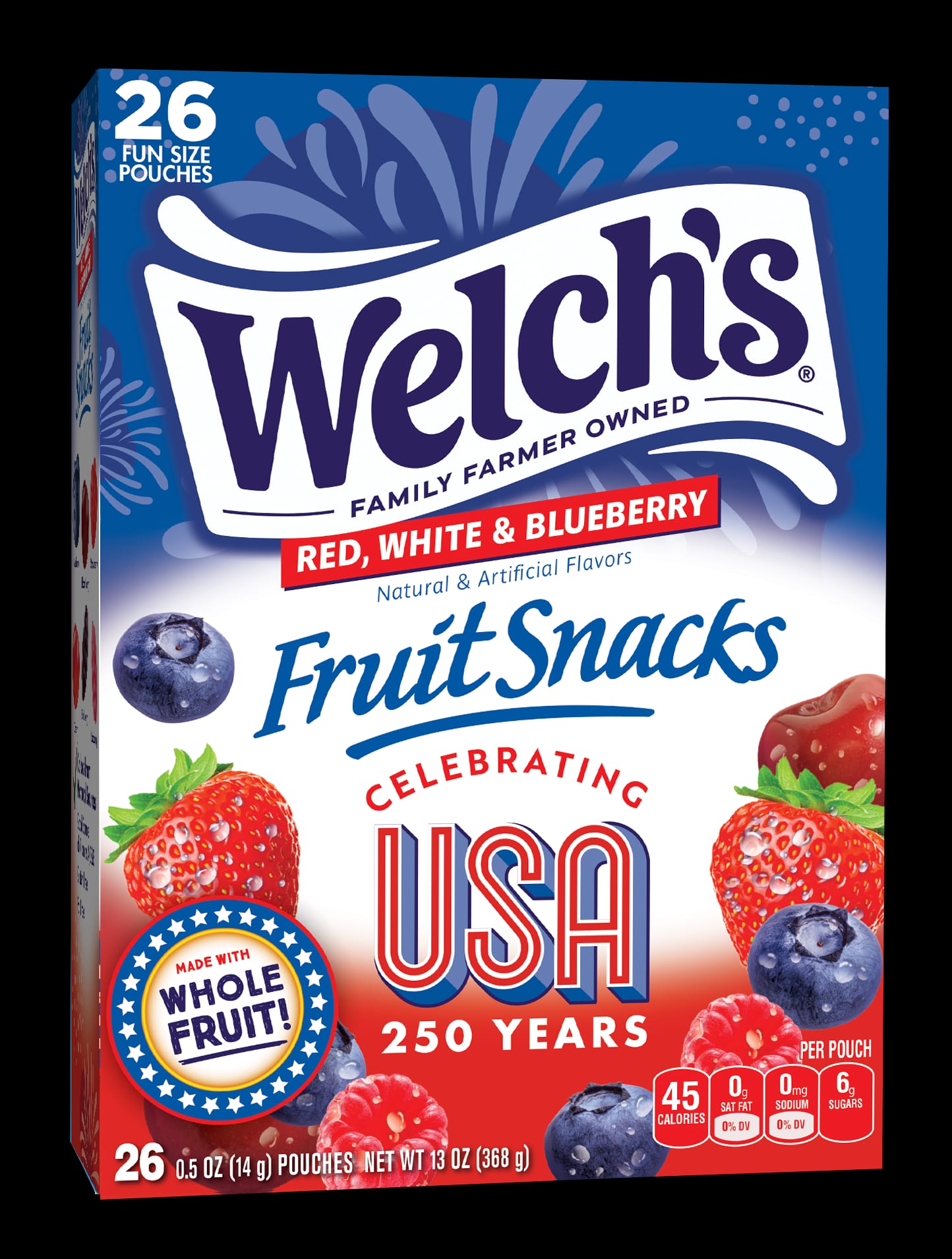 Welch's Fruit Snacks Red, White & Blueberry Returns for America 250