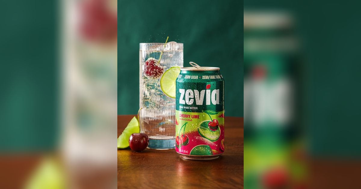 Zevia Launches Limited-Edition Cherry Lime Zero-Sugar Soda
